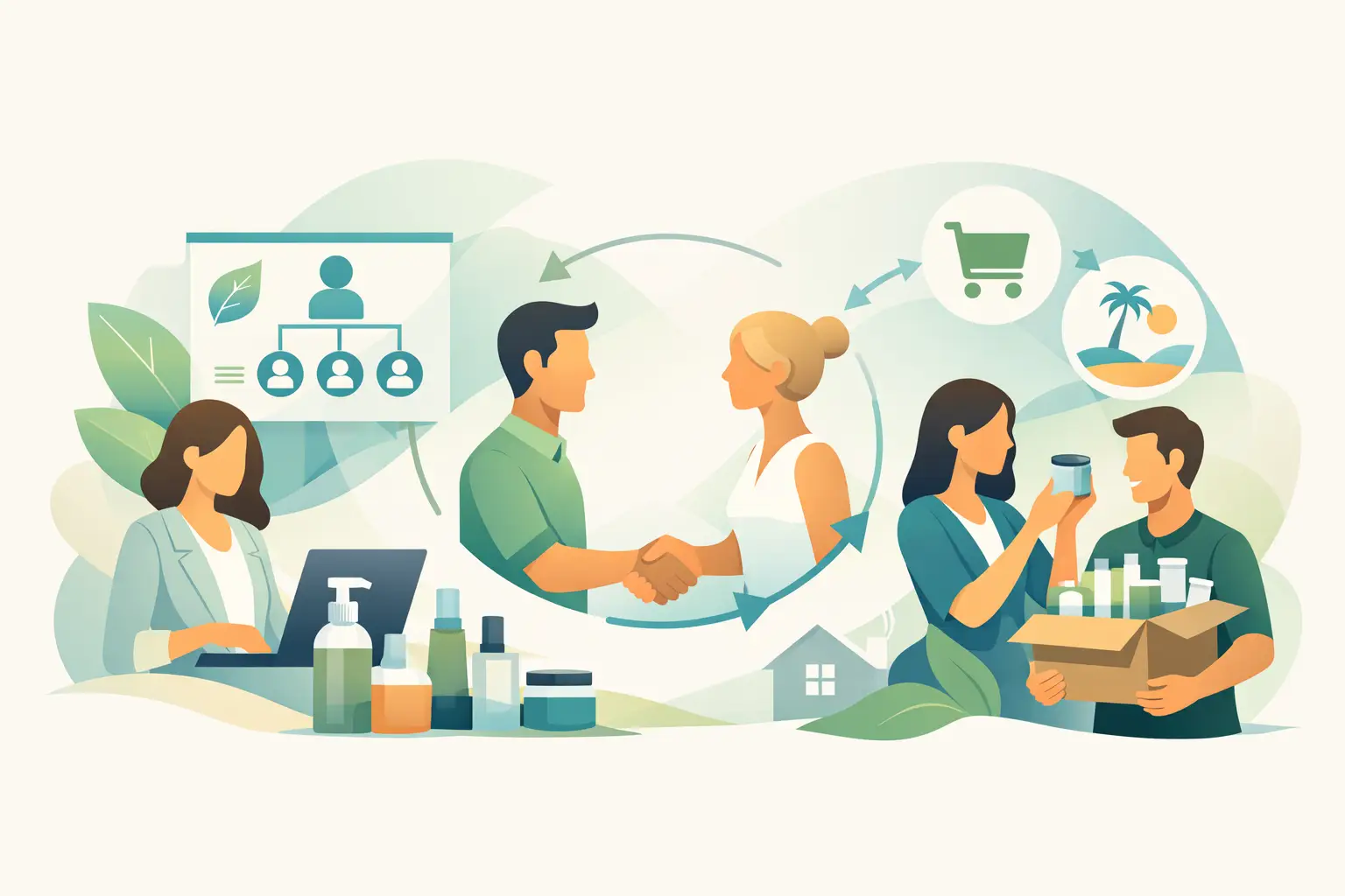 Wie funktioniert das RINGANA Verkaufssystem?