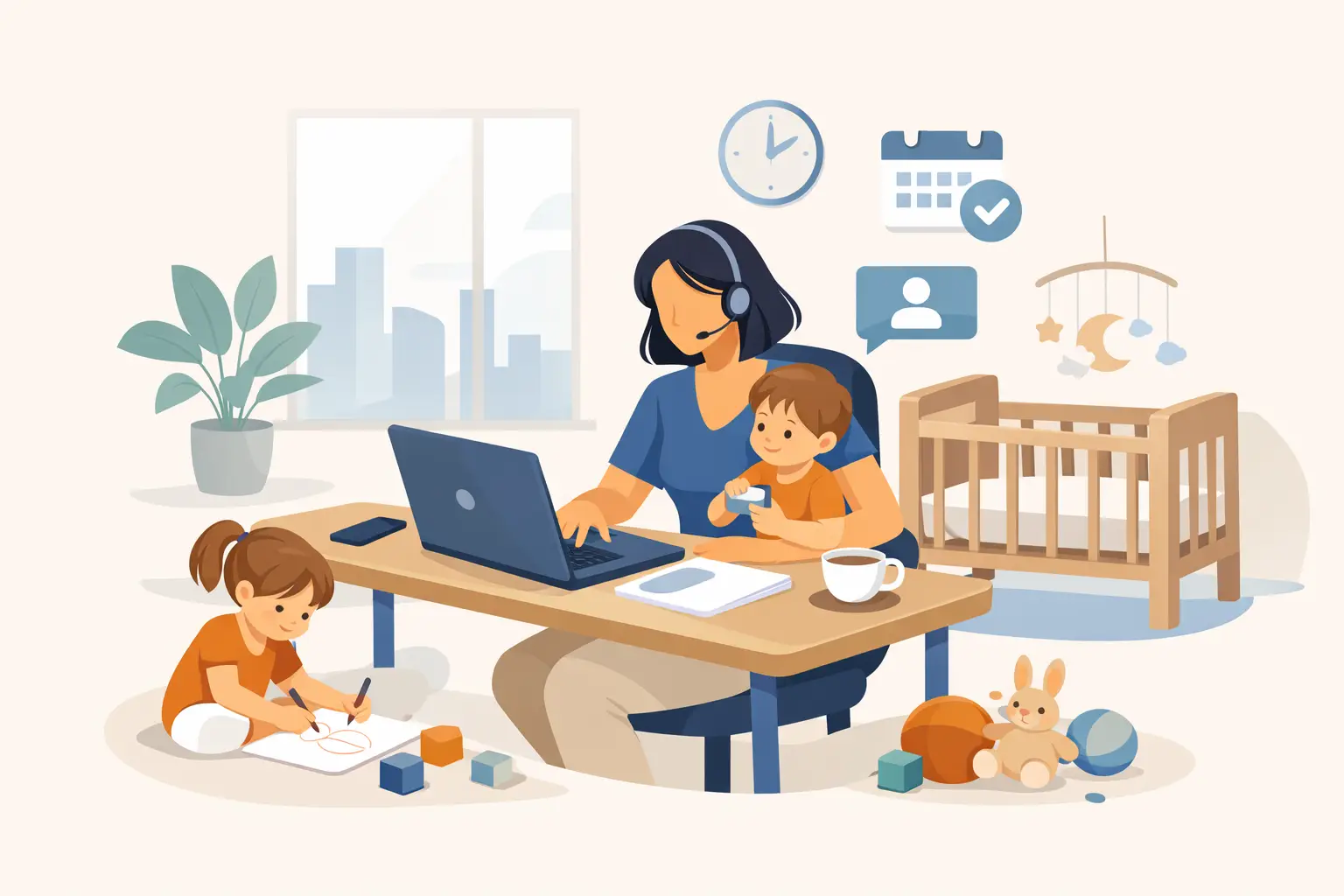 Flexibel arbeiten mit Kindern - so geht’s